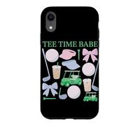 Custodia per iPhone XR Tee Time Babe Coquette - Carrello da golf con fiocchi