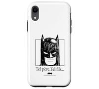 Custodia per iPhone XR Tel père Tel fils Batman Ritratto Iconic Duo