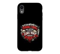 Custodia per iPhone XR Tell me every thing you ever did Poe's Quote
