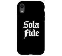 Custodia per iPhone XR Teologia Riformata Sola Fide Faith Alone Christian Design