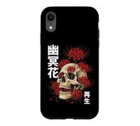 Custodia per iPhone XR Teschio Giglio Ragno Giapponese Giappone