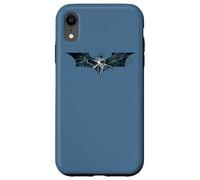 Custodia per iPhone XR The Dark Knight Rises Cracked Glass Logo