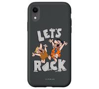 Custodia per iPhone XR The Flintstones Fred Barney Let's Rock