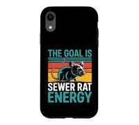 Custodia per iPhone XR The Goal Is Sewer Rat Energy Meme caotico -