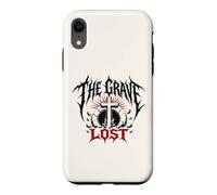 Custodia per iPhone XR The Grave, croce della risurrezione cristiana, arte heavy metal