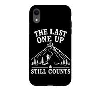 Custodia per iPhone XR The Last One Up conta ancora umorismo divertente escursionismo in montagna