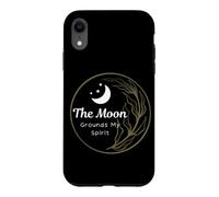 Custodia per iPhone XR The Moon Grounds My Spirit Citazione Fasi Lunari Luna Celeste