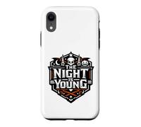 Custodia per iPhone XR The Night Is Young - Teschio di Halloween spettrale