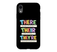 Custodia per iPhone XR There Their They're Funny Grammar English Teacher Humor