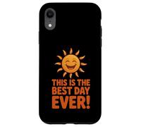 Custodia per iPhone XR This Is The Best Day Ever Happy Sun Citazione positiva