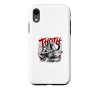 Custodia per iPhone XR Thoth egiziano Dio Saggezza Scrivere geroglifici