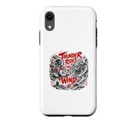 Custodia per iPhone XR Thunder cavalca la leggenda Yokai del vento e della tempesta