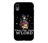 Custodia per iPhone XR Tism M'Lord Cat Wizard Riding Mushroom Fantasy