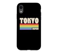 Custodia per iPhone XR Tokyo Giappone Rainbow Gay Pride Merch Retro anni '70 anni '80 Queer