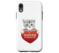 Custodia per iPhone XR Trap Neuter Return (TNR) The Humane Solution gatto cuore amore