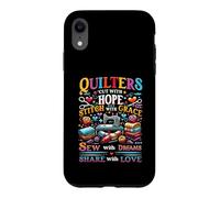 Custodia per iPhone XR Trapunte trapuntate tagliate con speranza e cuciture con grazia Sew Share