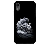 Custodia per iPhone XR Treno a vapore che ruggisce nella notte