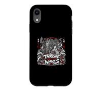 Custodia per iPhone XR Trono Sotto Le Onde Giapponesi Giapponese Dragon Lord