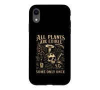 Custodia per iPhone XR Tutte le piante sono commestibili alcune solo una volta Dark Humor Garden