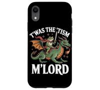 Custodia per iPhone XR Twas The Tism M'Lord Frog Dragon Rider Fantasy Medievale