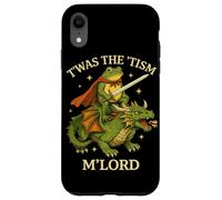 Custodia per iPhone XR Twas The Tism M'Lord Frog Dragon Rider Fantasy Medievale