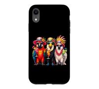 Custodia per iPhone XR Uccelli tropicali hawaiani estivi pappagallo ara amanti degli uccelli