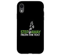 Custodia per iPhone XR Un passo lontano dal testo Design umoristico minimale