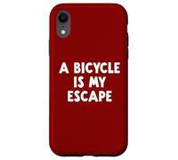 Custodia per iPhone XR Una bicicletta è la mia fuga