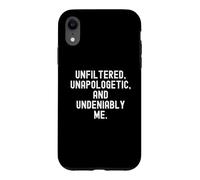 Custodia per iPhone XR Unfiltered Unapologetic Innegabilmente Me Bold Confidence