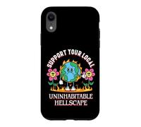 Custodia per iPhone XR Uninhabitable Hellscape Divertente cambiamento climatico Meme Terra