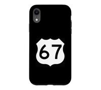Custodia per iPhone XR US Route 67 segno