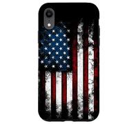 Custodia per iPhone XR USA American Distressed Flag Illustration Graphic Designs