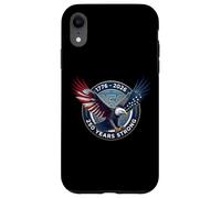 Custodia per iPhone XR USA Bald Eagle 1776-2026 America 250 Anni Forte