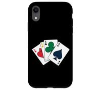 Custodia per iPhone XR Usura di stile del casinò del poker delle carte da gioco di quattro assi per il tee