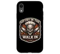 Custodia per iPhone XR Vai a piangere mentre cammina con Tough New Chef Assistant Assistant Skull