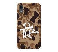 Custodia per iPhone XR Vecchia Scuola Camo Southern Duck Cacciatori Con Cane All'aperto