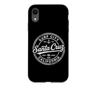 Custodia per iPhone XR vendemmia, santa, cruz, surf, città, california, costa,