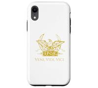 Custodia per iPhone XR Veni Vidi Vici - Citazione latina Giulio Cesare - Roma antica