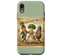 Custodia per iPhone XR Verdure Valzer Divertente Vintage Danza Verdure