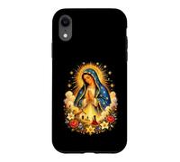 Custodia per iPhone XR Vergine Maria Preghiera Chiesa Rose Cattolica Arte devozionale