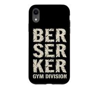 Custodia per iPhone XR Viking Bodybuilder Viking sollevamento pesi Gym Berserker