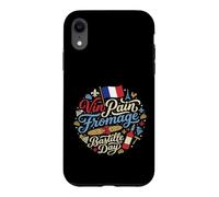 Custodia per iPhone XR Vin Pain Fromage Bastille Day Cultura francese