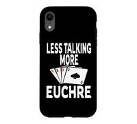 Custodia per iPhone XR Vincitore del gioco di carte Funny Less Talking More Euchre
