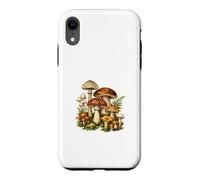 Custodia per iPhone XR Vintage Funghi Botanici Cottagecore Natura Foresta