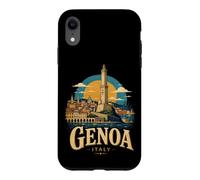 Custodia per iPhone XR Vintage Genova Italia Viaggio Souvenir Landmark Gift