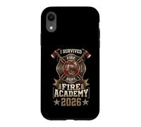 Custodia per iPhone XR Vintage I Survived Fire Academy 2026 Firefighter