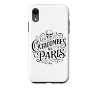 Custodia per iPhone XR Vintage Le Catacombe di Parigi Stampa Nera