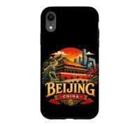 Custodia per iPhone XR Vintage Pechino Cina Viaggio Souvenir Landmark Gift