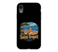 Custodia per iPhone XR Vintage Saint Tropez Francia Viaggio Souvenir Regalo