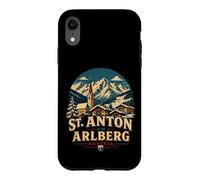 Custodia per iPhone XR Vintage St. Anton am Arlberg Austria Viaggio Landmark Gift